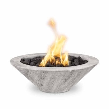 The Outdoor Plus Cazo Fire Bowl - Wood Grain Ivory