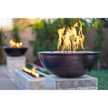 Alternative view of The Outdoor Plus Sedona Fire Bowl - Hammered Copper