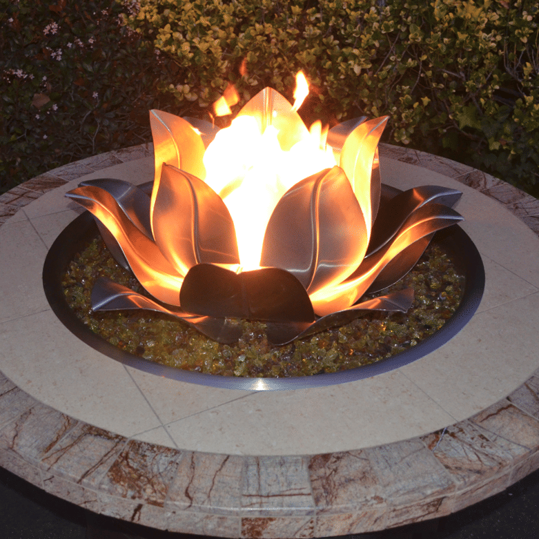 Gas Lotus Flower Burner Ornament - Lifestyle