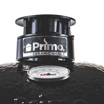 Primo Oval Large Charcoal Grill - All-In-One Close Up Of Top