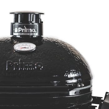 Primo Oval Large Charcoal Grill - All-In-One Lid Close Up