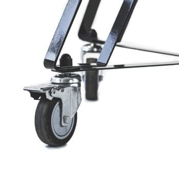 Primo Oval Large Charcoal Grill - All-In-One Wheel Base Closeup