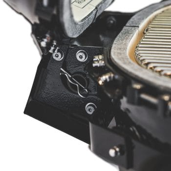 Primo Oval Large Charcoal Grill - All-In-One Hinge CloseUp