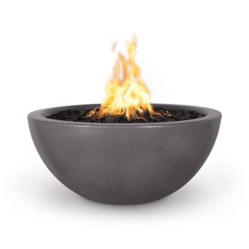 The Outdoor Plus Luna Fire Pit - GFRC Concrete Chestnut