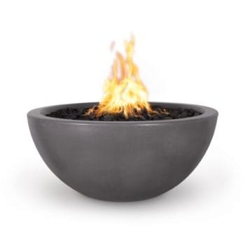 The Outdoor Plus Luna Fire Bowl - GFRC Concrete Chestnut