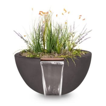 Alternative view of The Outdoor Plus Luna Planter & Water Bowl - GFRC Concrete
