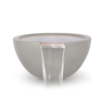 The Outdoor Plus Luna Water Bowl - GFRC Concrete Ash