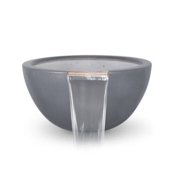 The Outdoor Plus Luna Water Bowl - GFRC Concrete Gray