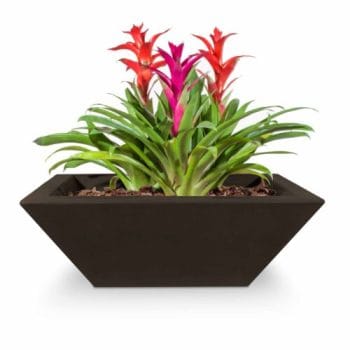 Maya Concrete Planter Bowl Chocolate