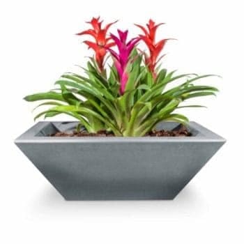 The Outdoor Plus Maya Planter Bowl - Metallic Silver