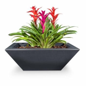 The Outdoor Plus Maya Planter Bowl - Metallic Slate