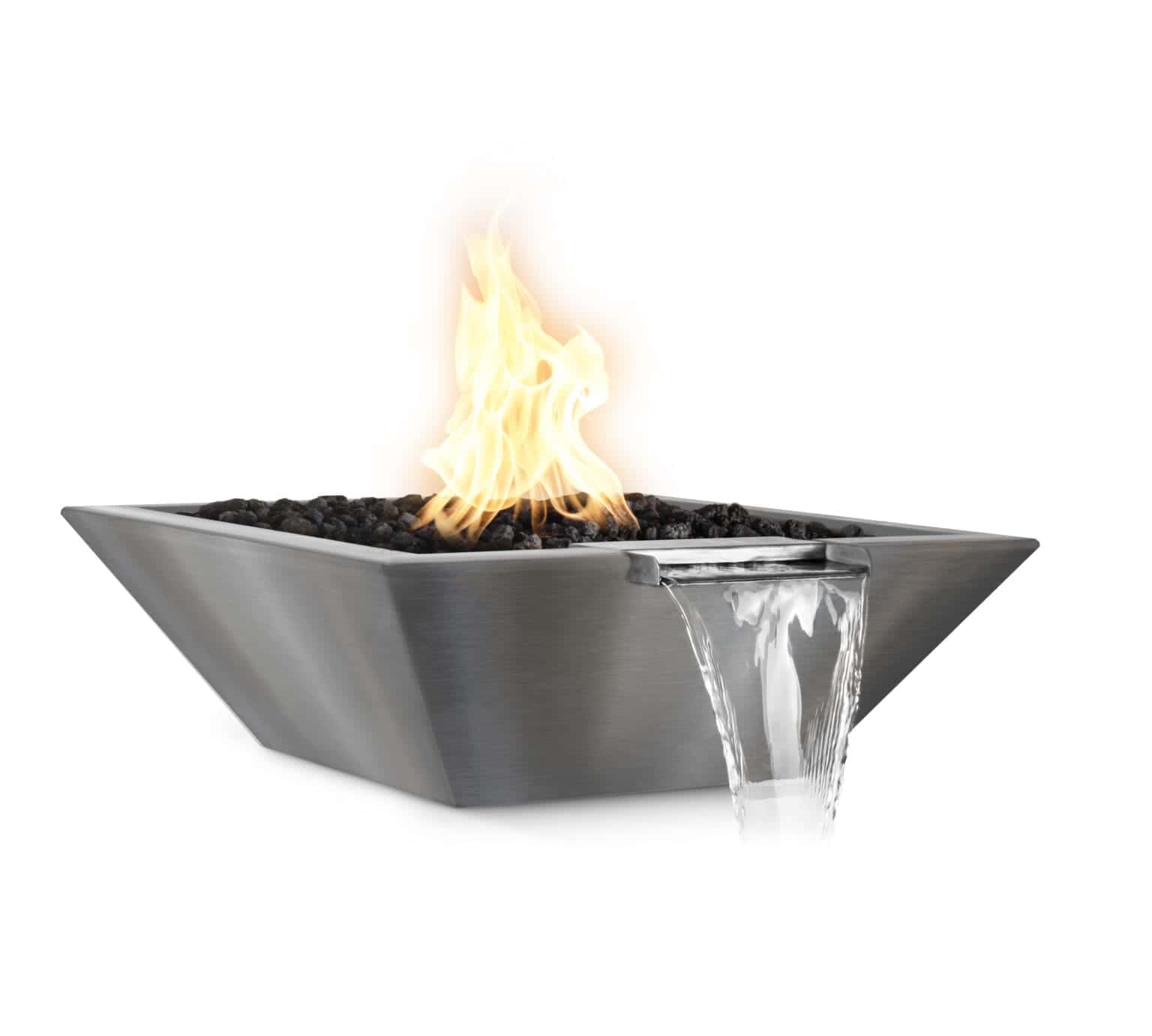 The Outdoor Plus Maya Fire and Water Bowl - Stainless Steel