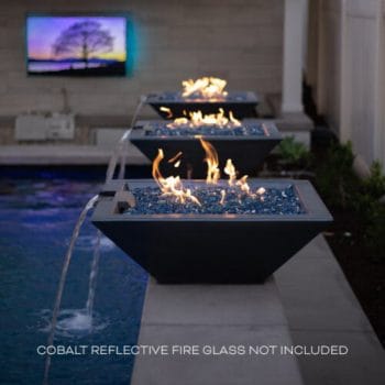 The Outdoor Plus Maya Fire & Water Bowl In Pool