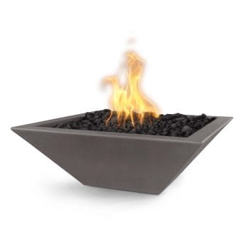The Outdoor Plus Maya Fire Bowl - GFRC Concrete Chestnut