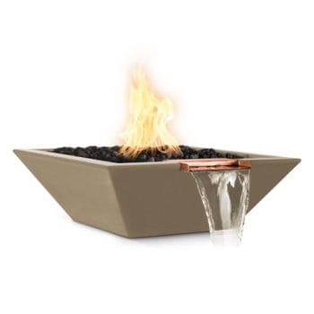The Outdoor Plus Maya Fire & Water Bowl Brown