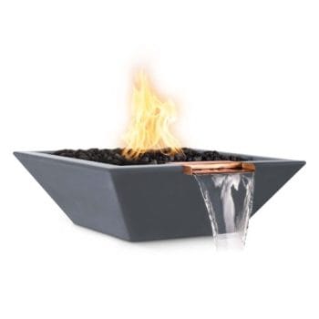 The Outdoor Plus Maya Concrete Fire & Water Bowl