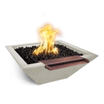The Outdoor Plus Maya Fire & Water Bowl - Wide Spill - Ash