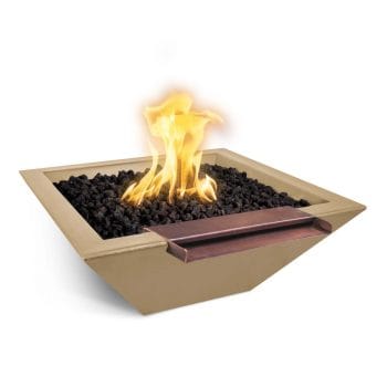 The Outdoor Plus Maya Fire & Water Bowl - Wide Spill - Brown