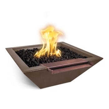 The Outdoor Plus Maya Fire & Water Bowl - Wide Spill - Chocolate