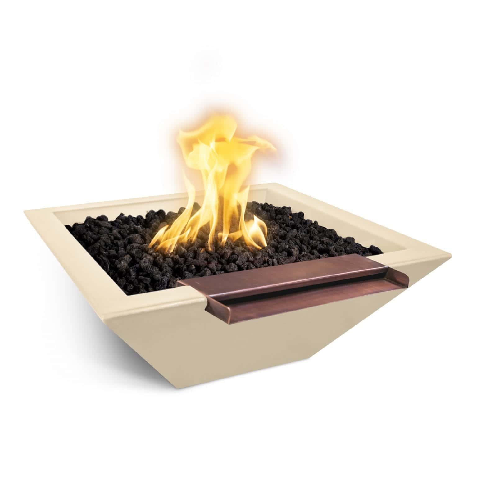 The Outdoor Plus Maya Fire & Water Bowl - Wide Spill - GFRC Concrete - Image 7