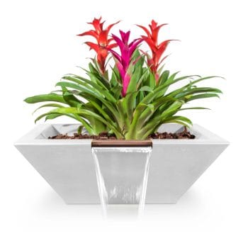 Alternative view of The Outdoor Plus Maya Planter & Water Bowl - GFRC Concrete