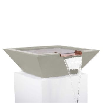 The Outdoor Plus Maya Water Bowl - GFRC Concrete Ash