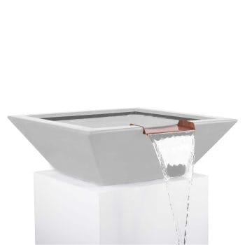 The Outdoor Plus Maya Water Bowl - GFRC Concrete Limestone