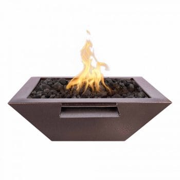 The Outdoor Plus Maya Fire and Water Bowl - Copper Vein