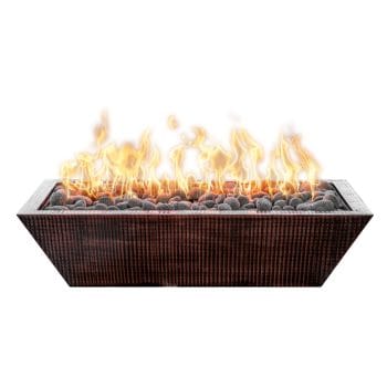 The Outdoor Plus Maya Linear Fire Bowl - Metal Collection