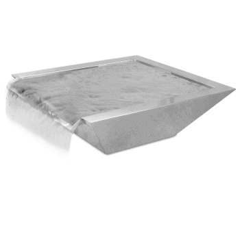 The Outdoor Plus Maya Wide Spillway Water Bowl - Stainless Steel