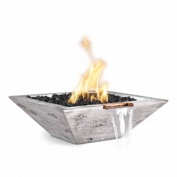 The Outdoor Plus Maya Fire and Water Bowl - Wood Grain