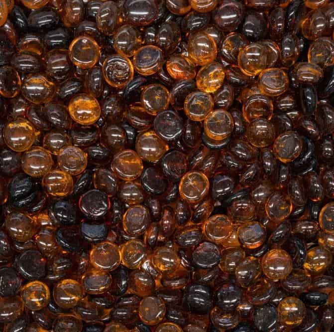 Root Beer pebble Fire Glass