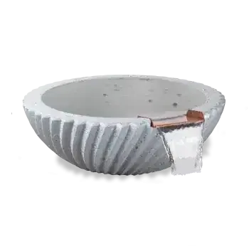 The Outdoor Plus Sedona 2 Water Bowl - GFRC Concrete