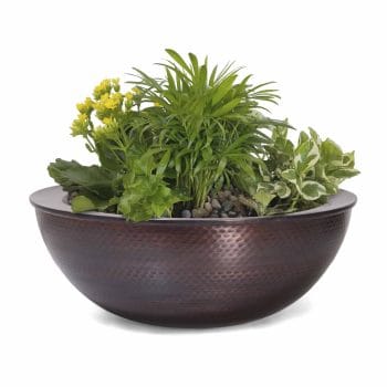 The Outdoor Plus Sedona Planter Bowl - Hammered Copper