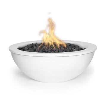 The Outdoor Plus Sedona Fire Bowl - Powder Coated White
