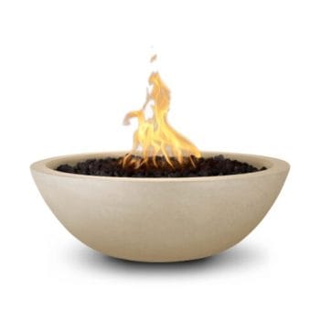 The Outdoor Plus Sedona Fire Bowl - GFRC Concrete Vanilla