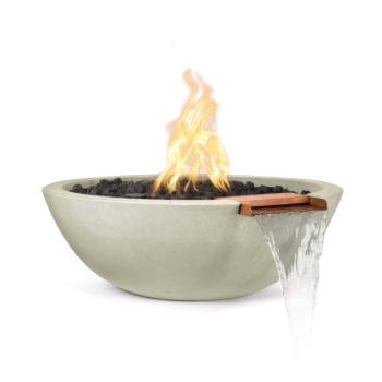 The Outdoor Plus Sedona Fire & Water Bowl - GFRC Concrete Ash