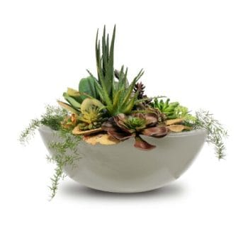 The Outdoor Plus Sedona Planter Bowl - GFRC Concrete Ash