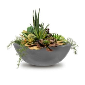 The Outdoor Plus Sedona Planter Bowl - GFRC Concrete Natural Gray