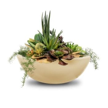 The Outdoor Plus Sedona Planter Bowl - GFRC Concrete Vanilla