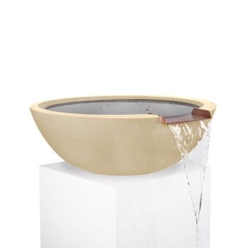 The Outdoor Plus Sedona Water Bowl - GFRC Concrete