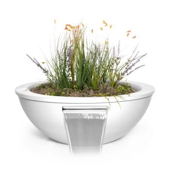 Alternative view of The Outdoor Plus Sedona Planter & Water Bowl - Powder Coated