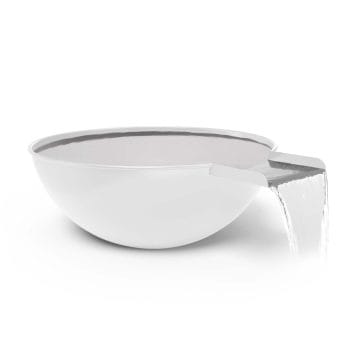 The Outdoor Plus Sedona Water Bowl - Powder Coated White