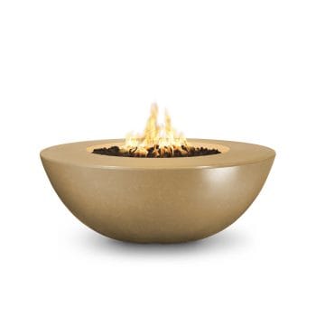 Alternative view of The Outdoor Plus Sedona Fire Pit - Wide Ledge - GFRC Concrete