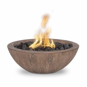 The Outdoor Plus Sedona Fire Bowl - Wood Grain Oak