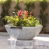Sedona Wood Grain Planter and Water Bowl