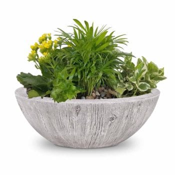 Alternative view of The Outdoor Plus Sedona Planter Bowl - Wood Grain