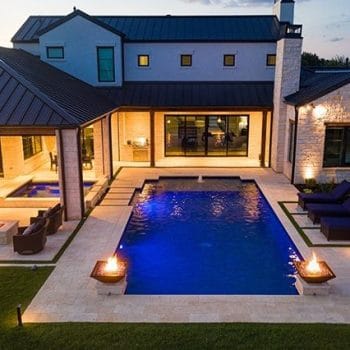 The Outdoor Plus Maya Fire Bowl In Beautiful Backyard