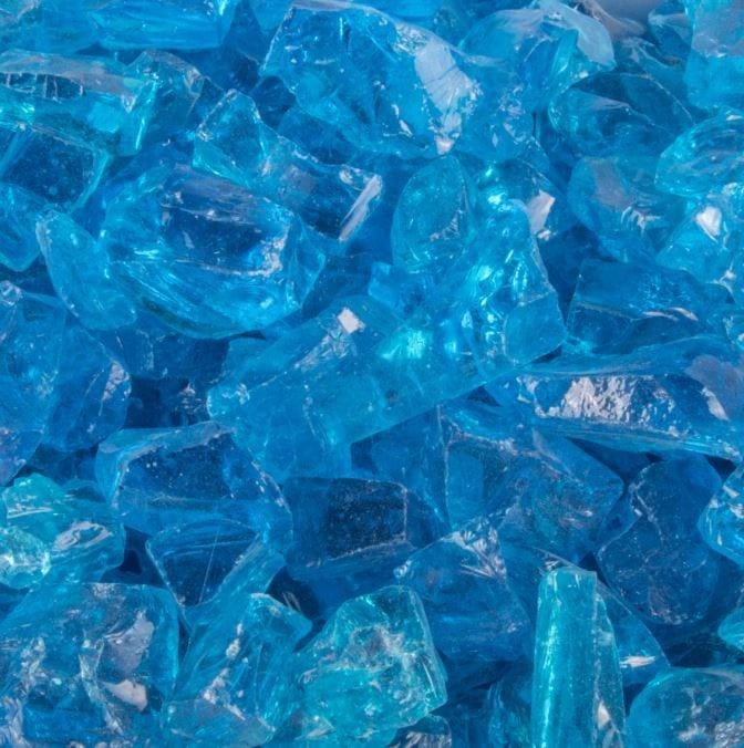 turquoise Fire glass