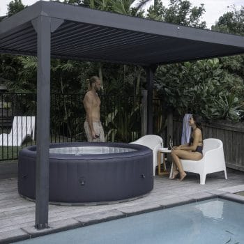 MSPA URBAN Aurora Hot Tub next to pool